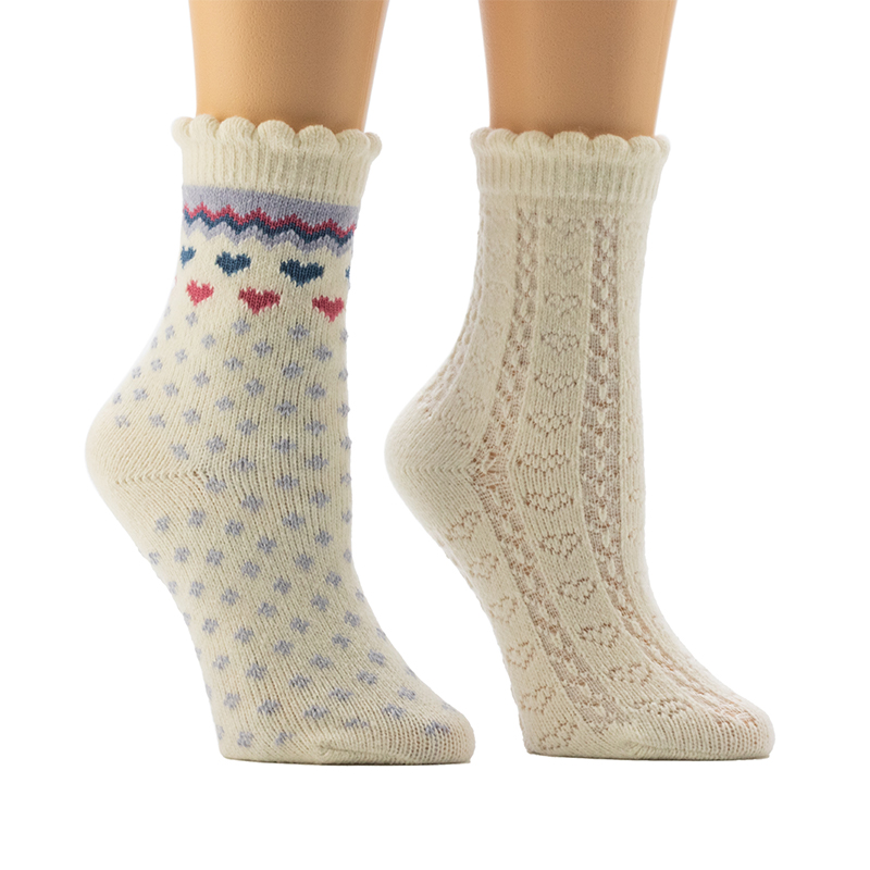 Kaus Kaki Rumah Scalop Welt Wanita