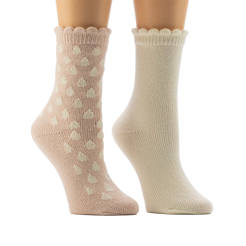 Kaus Kaki Rumah Nyaman Scallop Welt Wanita