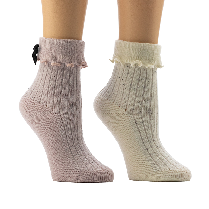 Kaus Kaki Rumah Nyaman Ladies'Fleck 3x1 Rib