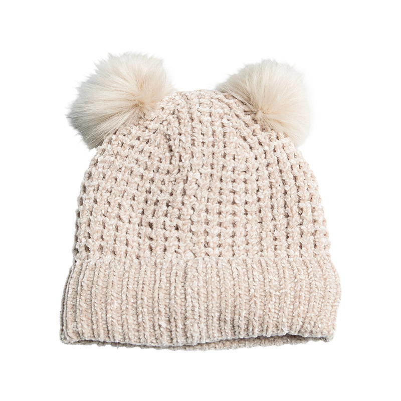 Topi Manset Waffle Chenille Anak